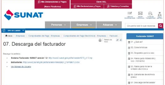 Descargar Facturador Sunat